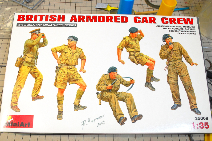 BRITISH ARMORED CAR CREW SET MINIART 1/35 BOX PACKAGE
