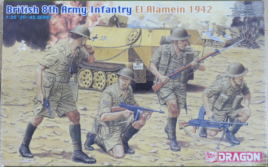 BRITISH 8TH ARMY INFANTRY EL ALAMEIN 1942 DRAGON 1/35 MAKING