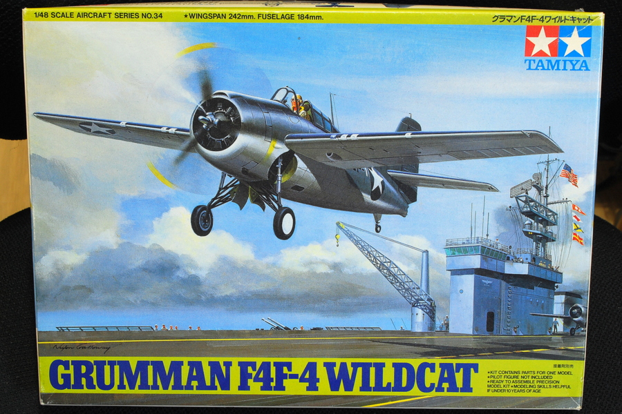 GRUMMAN F4F-4 WILDCAT TAMIYA 1/48 BOX PACKAGE