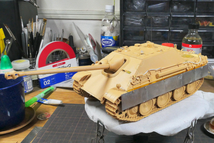 JAGDPANTHER Ausf.G1 Sd.Kfz.173 MENG MODEL 1/35 PAINTING