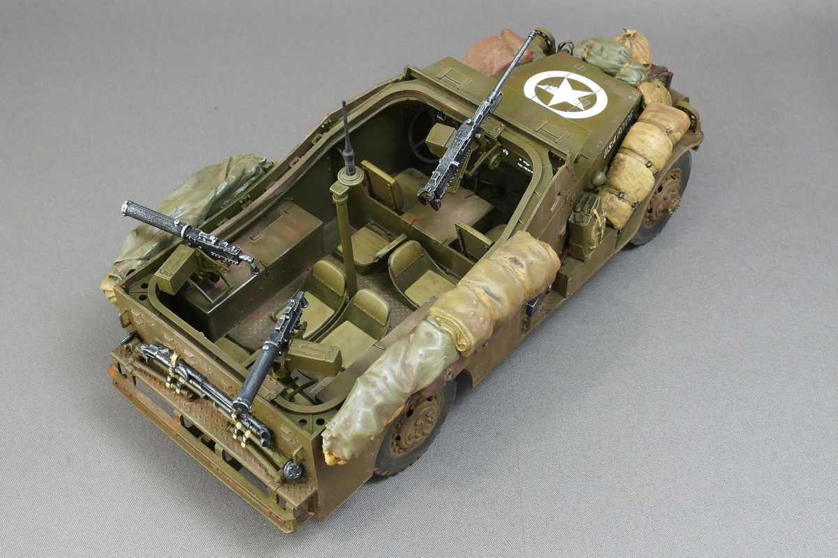 U.S. M3A1 WHITE SCOUT CAR EARLY PRODUCTION HOBBY BOSS 1/35 FINISHED WORK