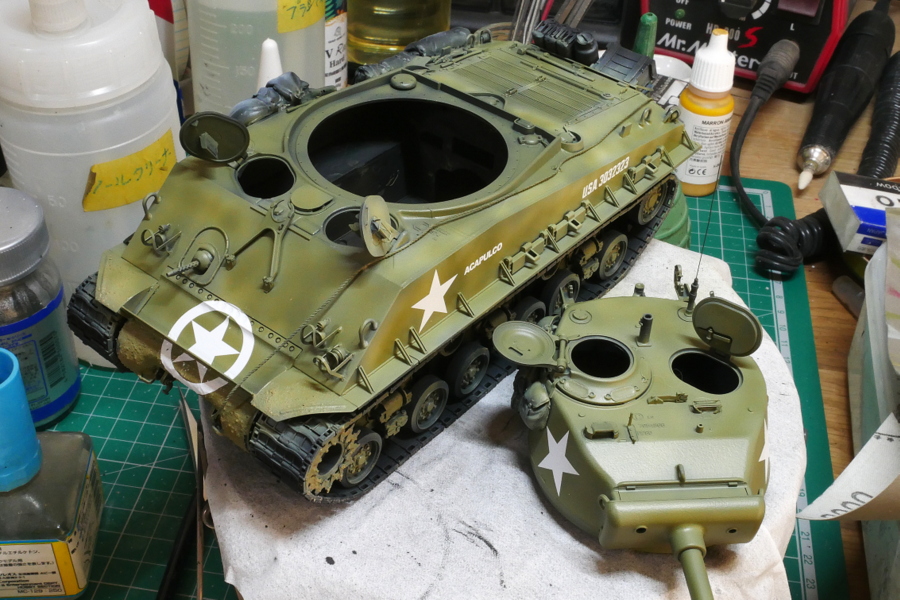 M4A3E8 Sherman Easy Eight Aska 1/35 Painting