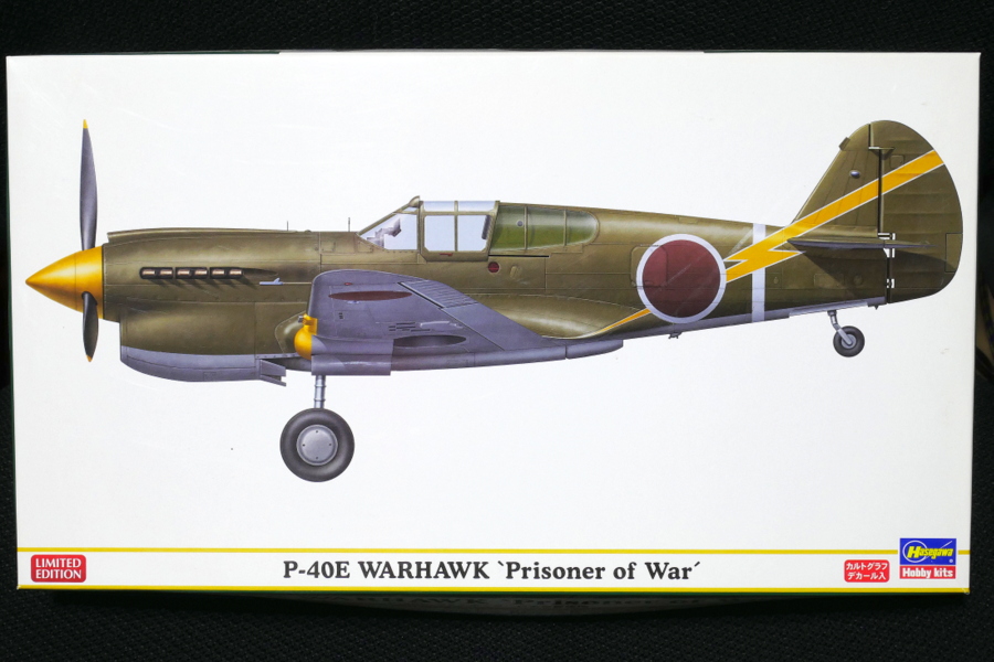 P-40E WARHAWK HASEGAWA 1/48 BOX PACKAGE