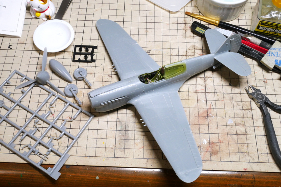P-40E WARHAWK HASEGAWA 1/48 MAKING
