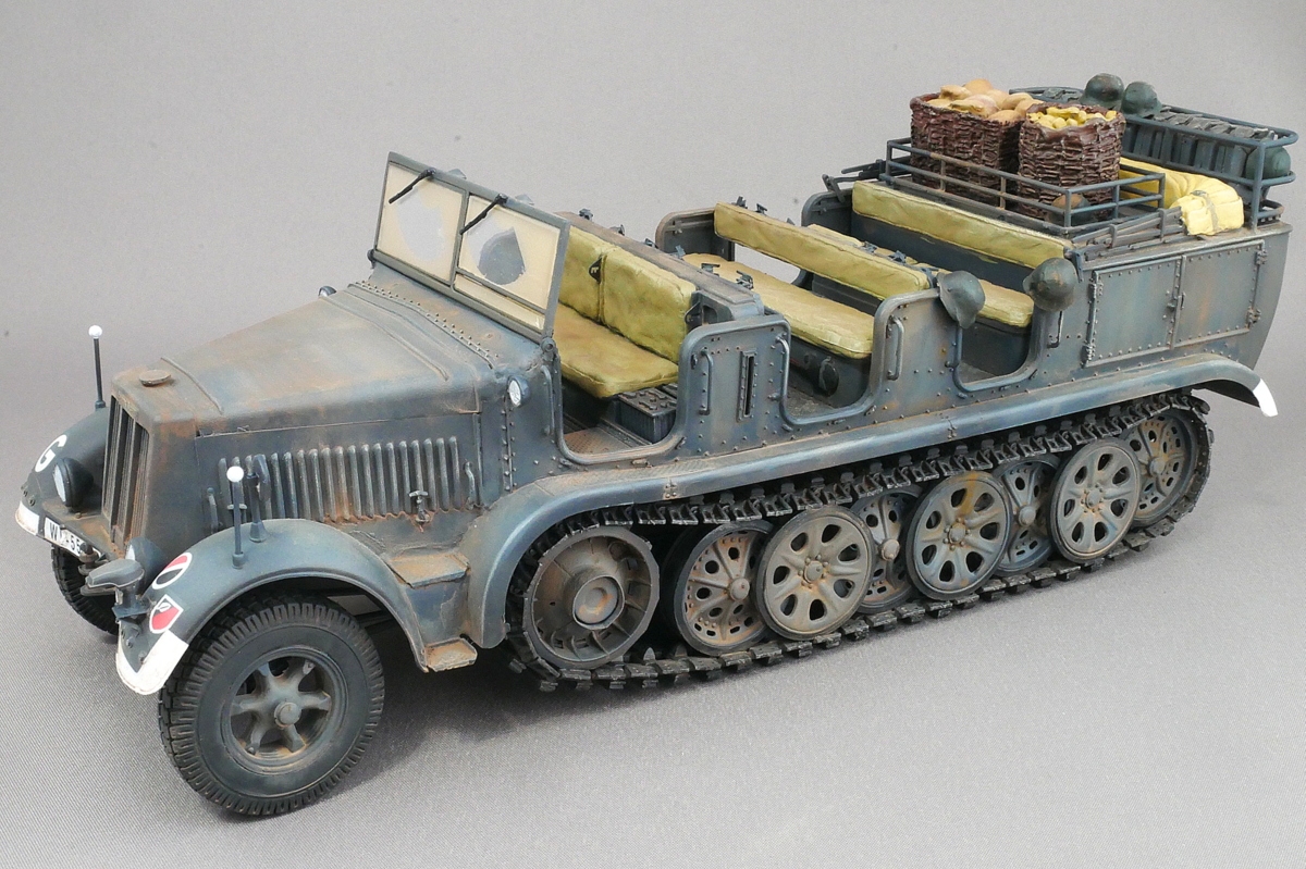 German Sd. Kfz. 7 8t Half-Track Early Type Trumpeter 1/35 Building, Painting, Plastic Model Making, How to build plastic models