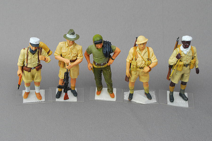 WWII ALLIED FORCES INFANTRY AND TANK CREW MASTER BOX 1/35 FINISHED WORK
