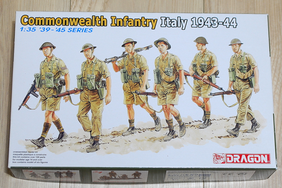 COMMONWEALTH INFANTRY ITALY 1943-44 DRAGON 1/35 BOX PACKAGE