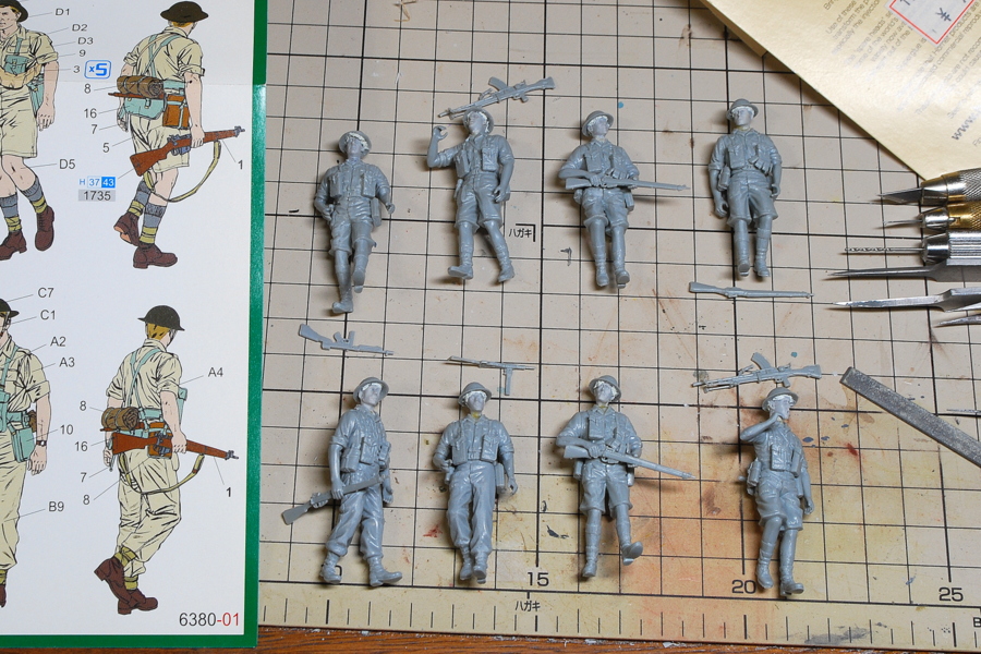 COMMONWEALTH INFANTRY ITALY 1943-44 DRAGON 1/35 MAKING