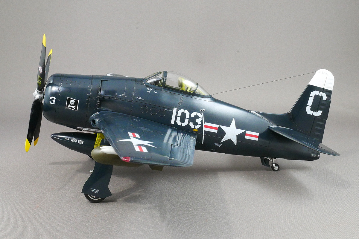 US Navy F8F-2 Bearcat Hobby Boss 1/48 Building, Painting, Plastic Model Making, How to build plastic models