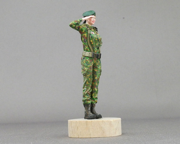 Torifactory resin figure painted in the style of a female Japan Self-Defense Force officer