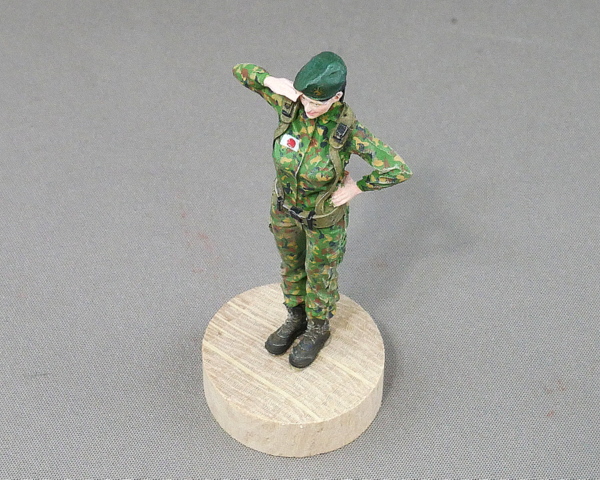 Torifactory resin figure painted in the style of a female Japan Self-Defense Force officer