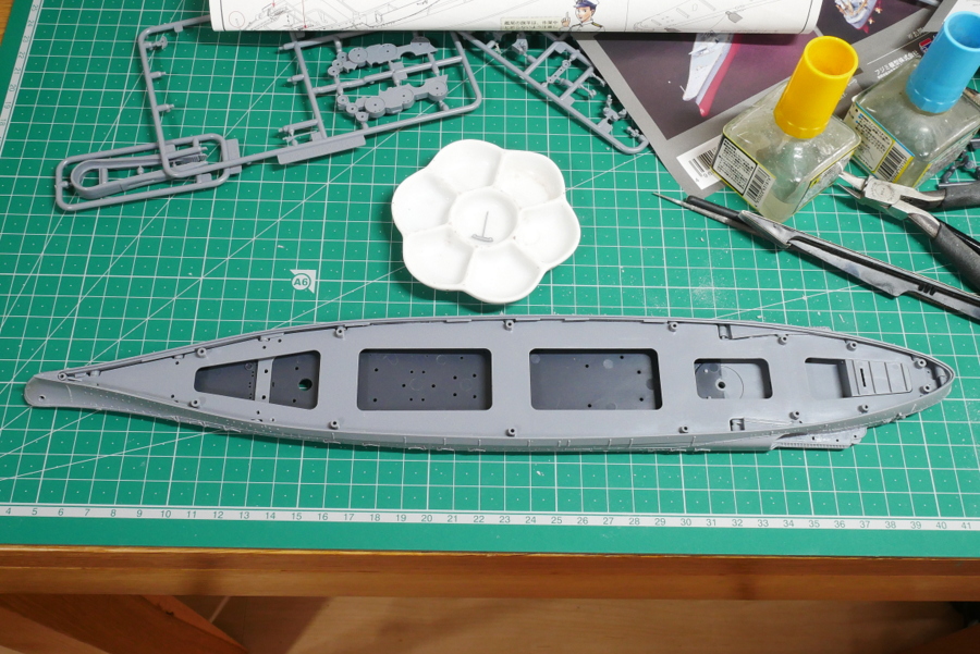 Battleship Musashi Fune-Next Fujimi 1/700 Making
