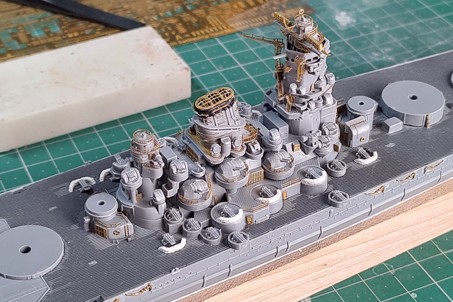 Battleship Musashi Fune-Next Fujimi 1/700 Making