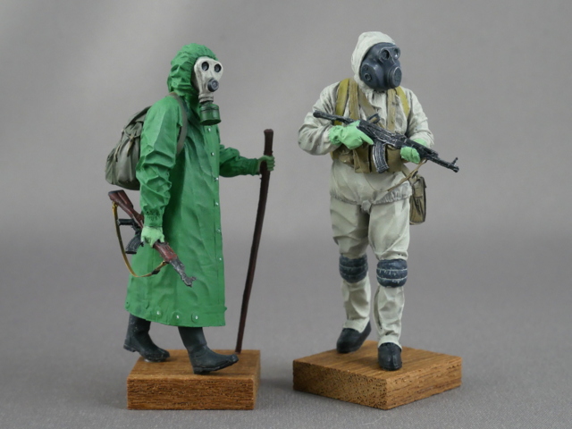 Stalker Post-apocalyptic Soldiers Evolution Miniatures 1/35 figure painting