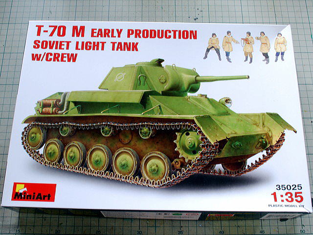 T-70 SOVIET LIGHT TANK MINIART 1/35 BOX PACKAGE
