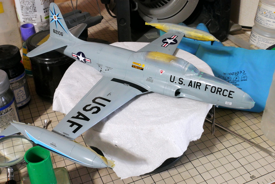 U.S. Air Force T-33A Shooting Star Academy 1/48 Building, Painting, Plastic Model Making, How to build plastic models