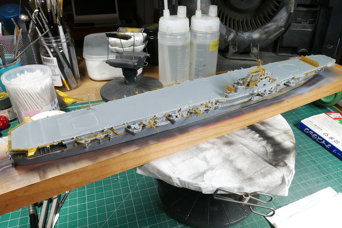 Aircraft Carrier Taiho 1944 Imperial Japanese Navy Fujimi 1/700 Building, Painting, Plastic Model Making, How to build plastic models