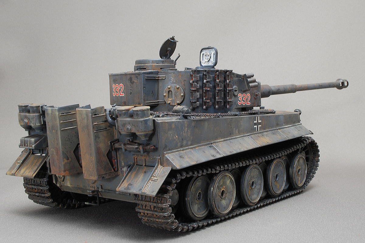 TIGER-I PANZERKAMPFWAGEN VI Ausf.E EARLY TYPE ITALERI 1/35 FINISHED WORK