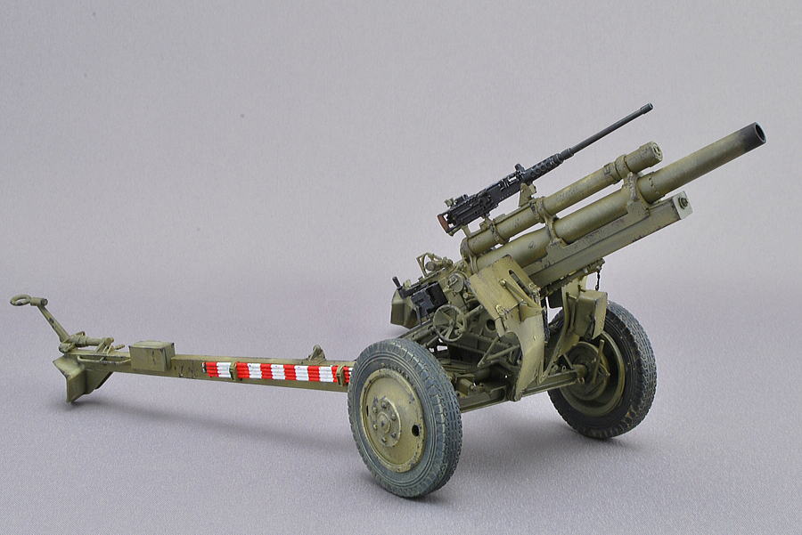 105mm榴弾砲 ホイッツァー M2A1 アメリカ軍 AFVクラブ 1/35 組立と塗装 
