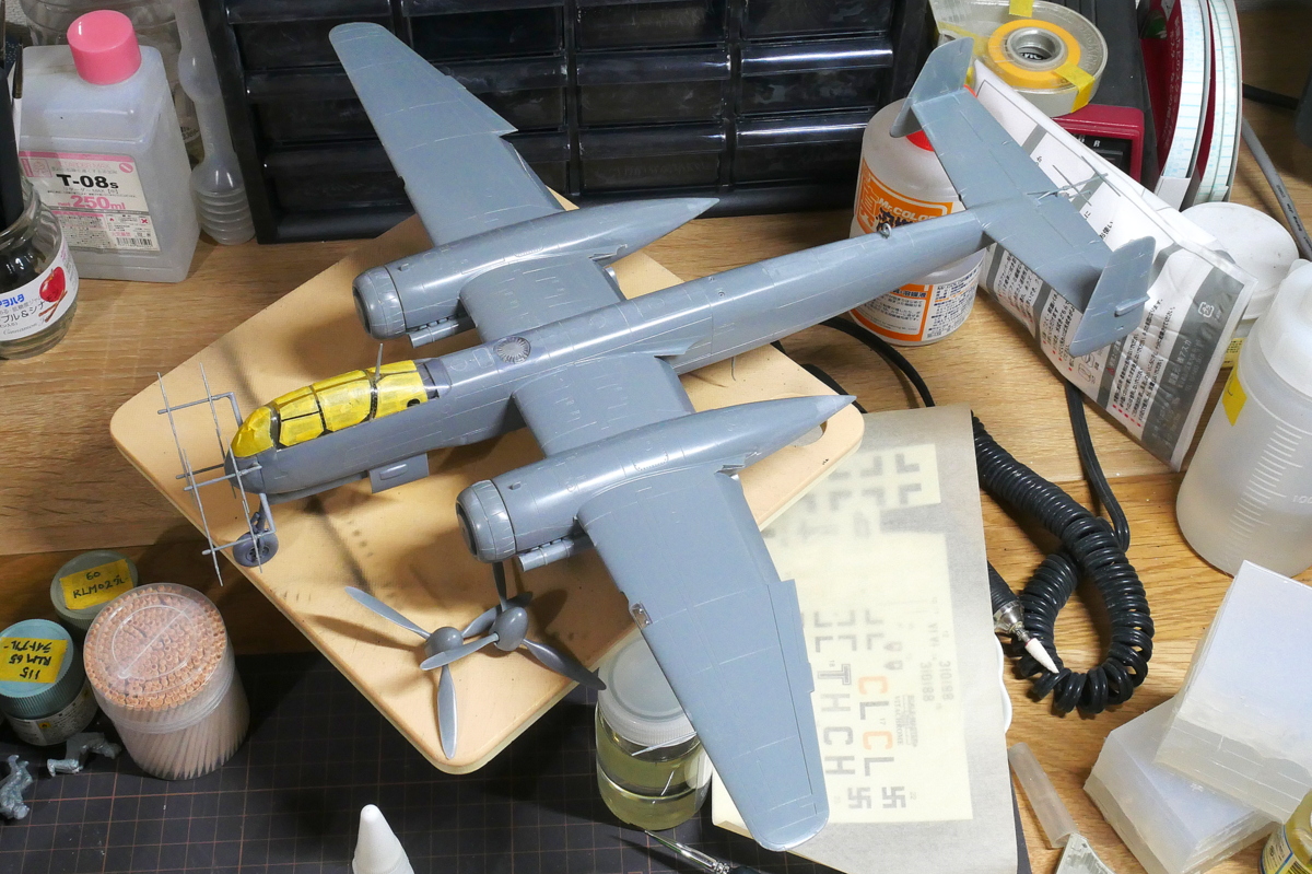 ハインケル He219 A-7 ウーフー タミヤ 1/48 塗装
