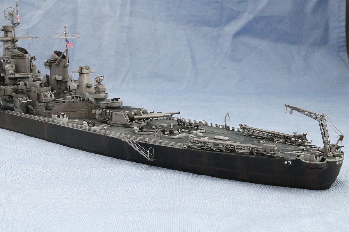 アメリカ海軍 BB-63 戦艦ミズーリ タミヤ 1/700 完成作品