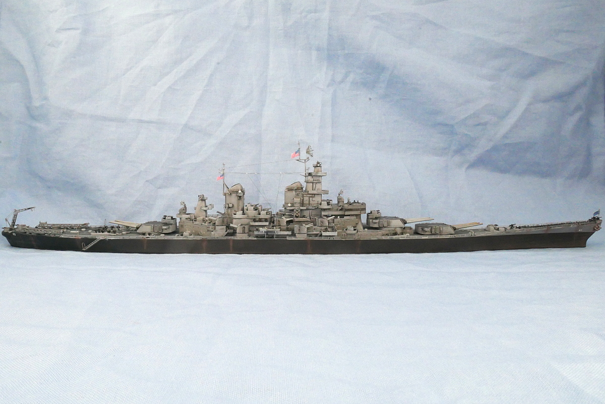 アメリカ海軍 BB-63 戦艦ミズーリ 1945 タミヤ 1/700 完成作品