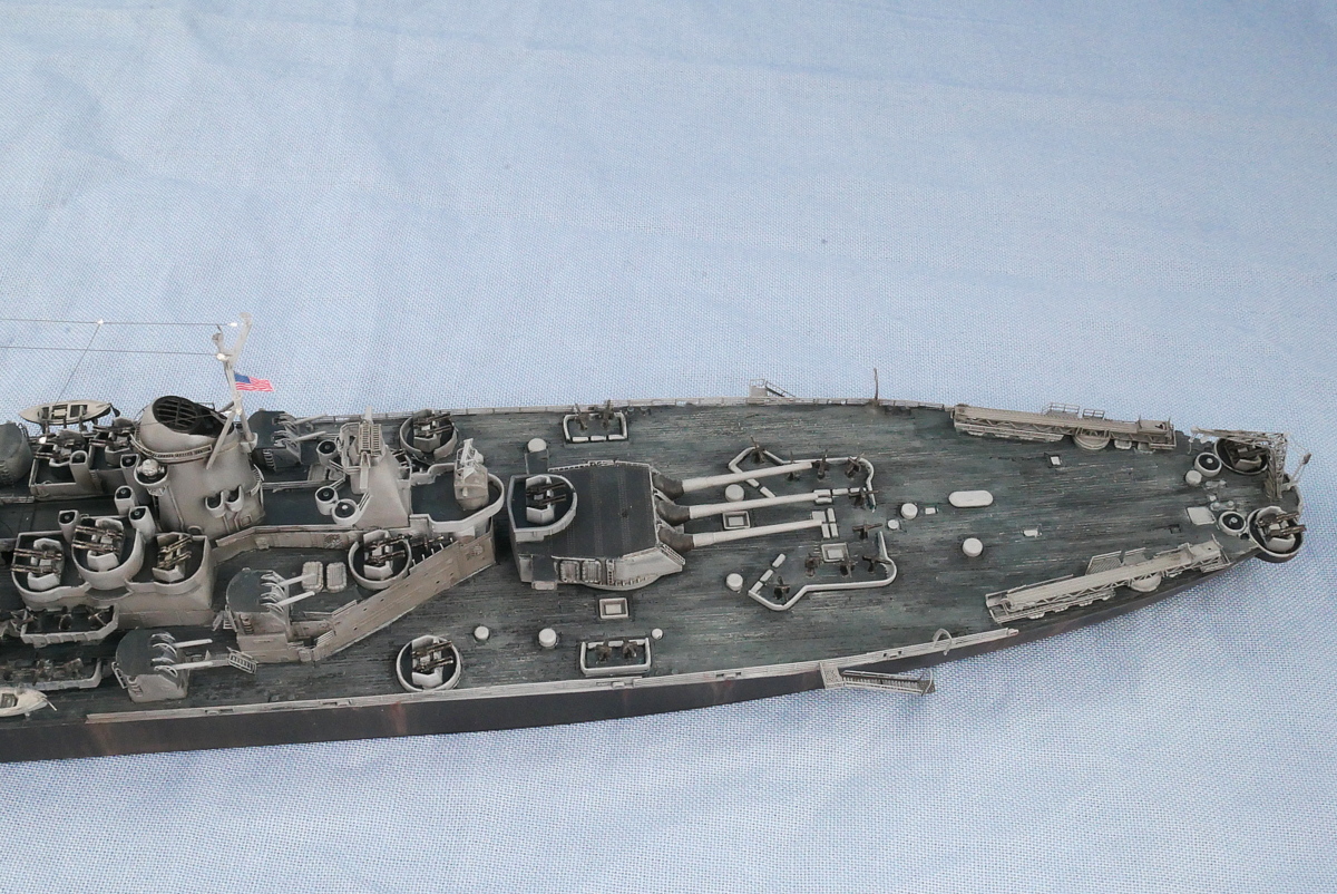 アメリカ海軍 BB-63 戦艦ミズーリ 1945 タミヤ 1/700 完成作品