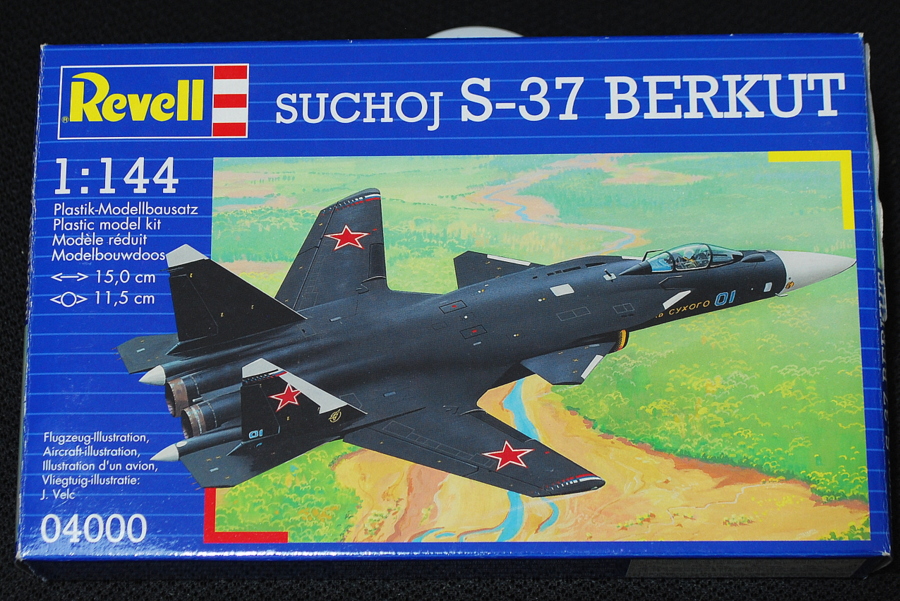 スホーイ S-37 (Su-47) ベルクト レベル 1/144 箱絵 ボックスアート