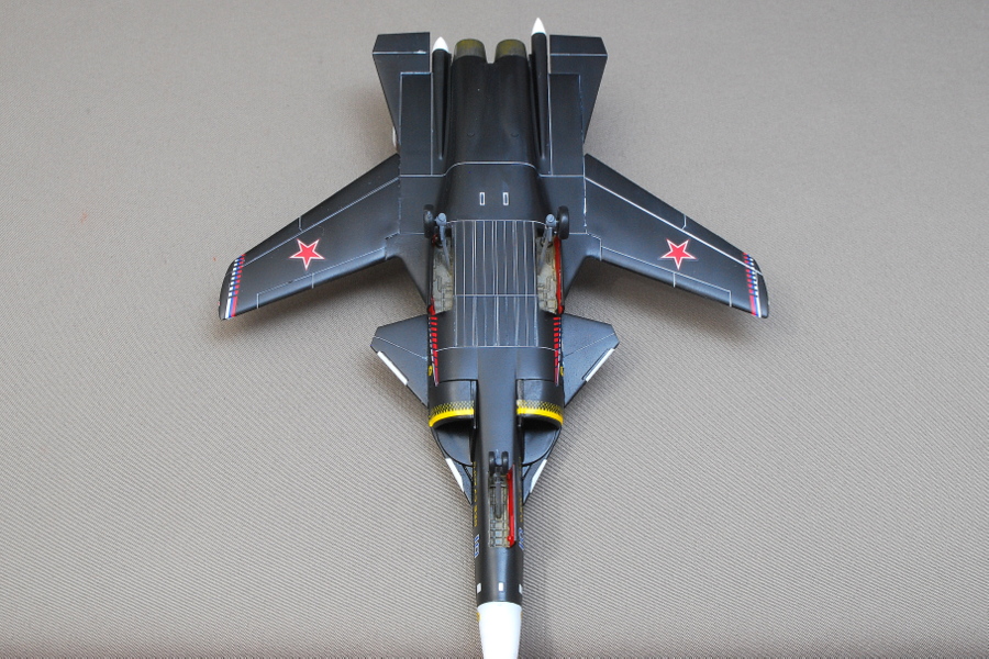 スホーイ S-37 (Su-47) ベルクト レベル 1/144 完成写真
