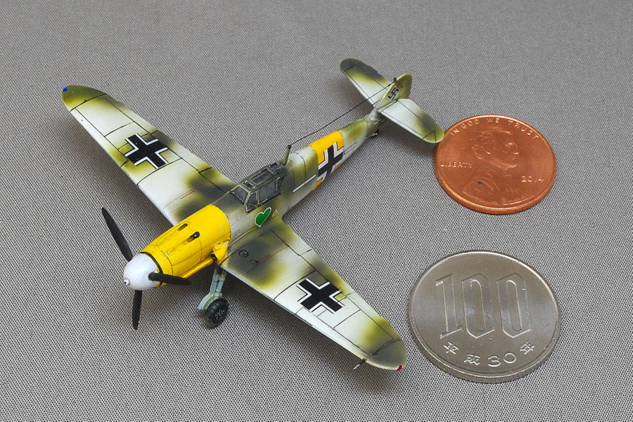 メッサーシュミット Bf109 F-4 冬季迷彩 スウィート 1/144 完成写真
