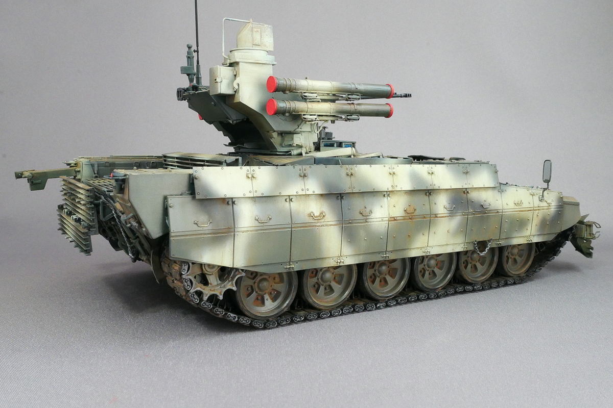 ロシア軍 BMPT 火力支援車 ターミネーター メンモデル モンモデル Meng Model 1/35 プラモデル製作手順 組立と塗装 製作記 完成写真