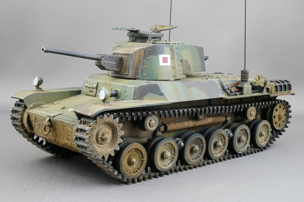 一式中戦車 チヘ ファインモールド 1/35 組立と塗装・製作記・完成写真 