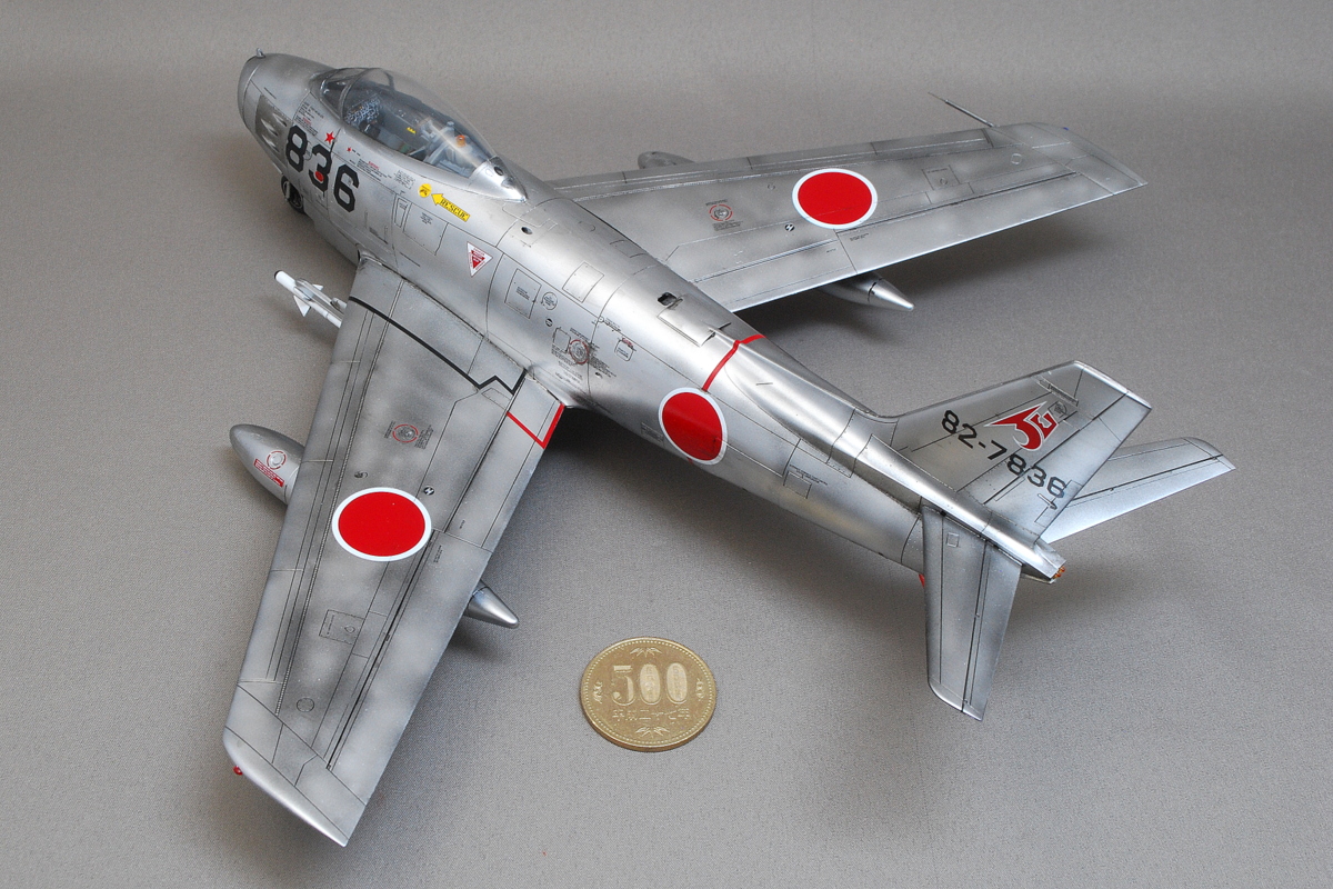F-86F-40 セイバー 航空自衛隊 ハセガワ 1/48 組立と塗装・製作記・完成写真, プラモデル | 細密桃源郷