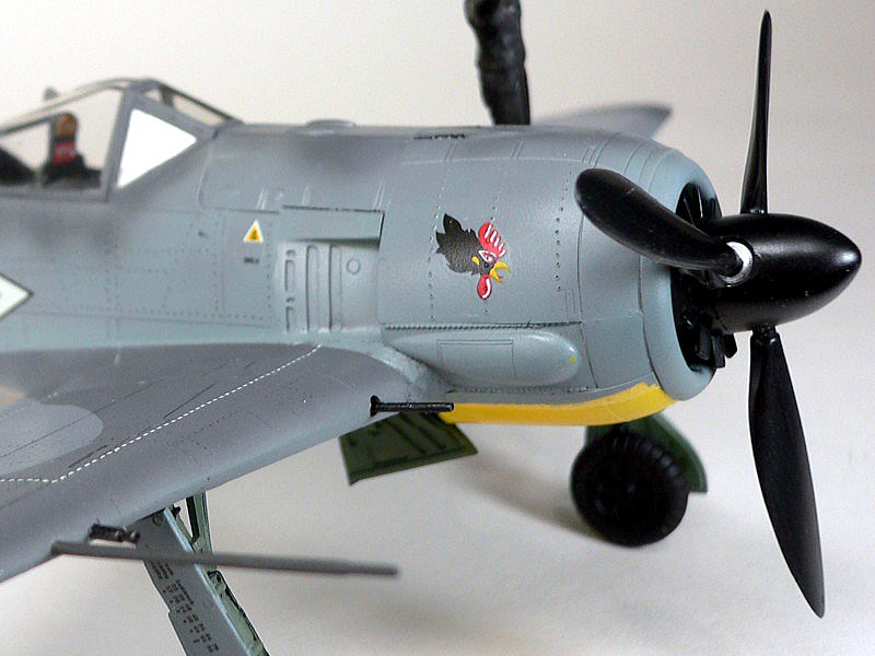フォッケウルフ Fw190A-3 ハセガワ 第2戦闘航空団 第3飛行隊 飛行隊長ハンス・アッシ・ハーン大尉機