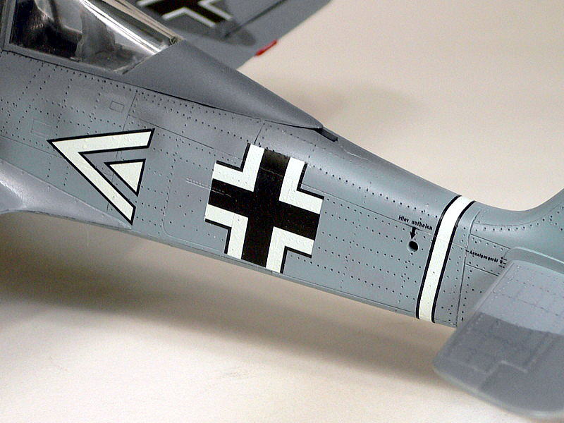 フォッケウルフ Fw190A-3 ハセガワ 完成写真 きれいに貼れたデカール