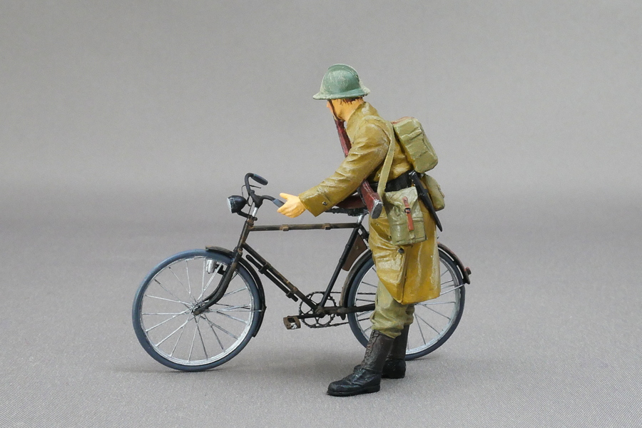 フランス歩兵 軍用自転車 マスターボックス 1/35 完成写真