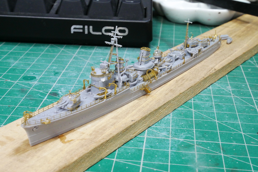 駆逐艦 響 1941年 大日本帝国海軍 ヤマシタホビー 1/700 プラモデル製作手順 組立と塗装 製作記 完成写真