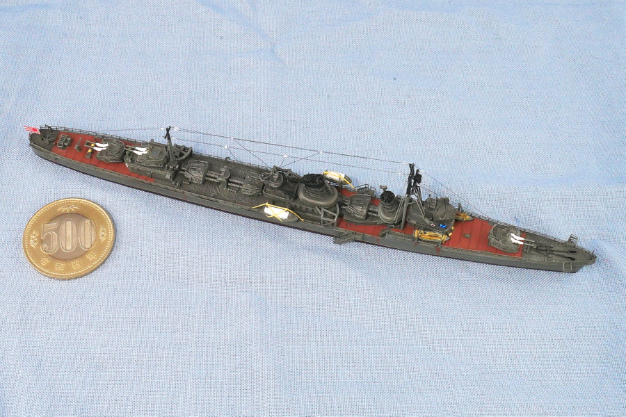 駆逐艦 響 1941年 大日本帝国海軍 ヤマシタホビー 1/700 プラモデル製作手順 組立と塗装 製作記 完成写真
