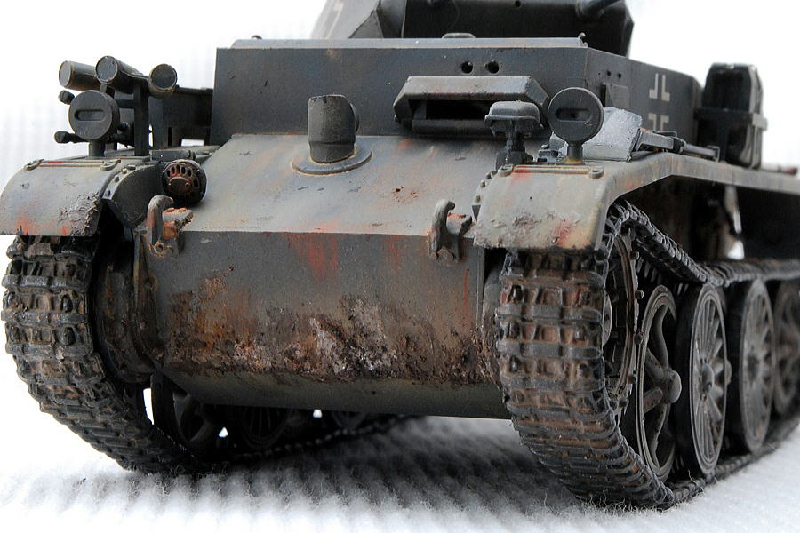 I号戦車C型 VK601 ホビーボス 1/35 完成写真 ミグプロダクションのパステルにレジンの固まるセットを使用