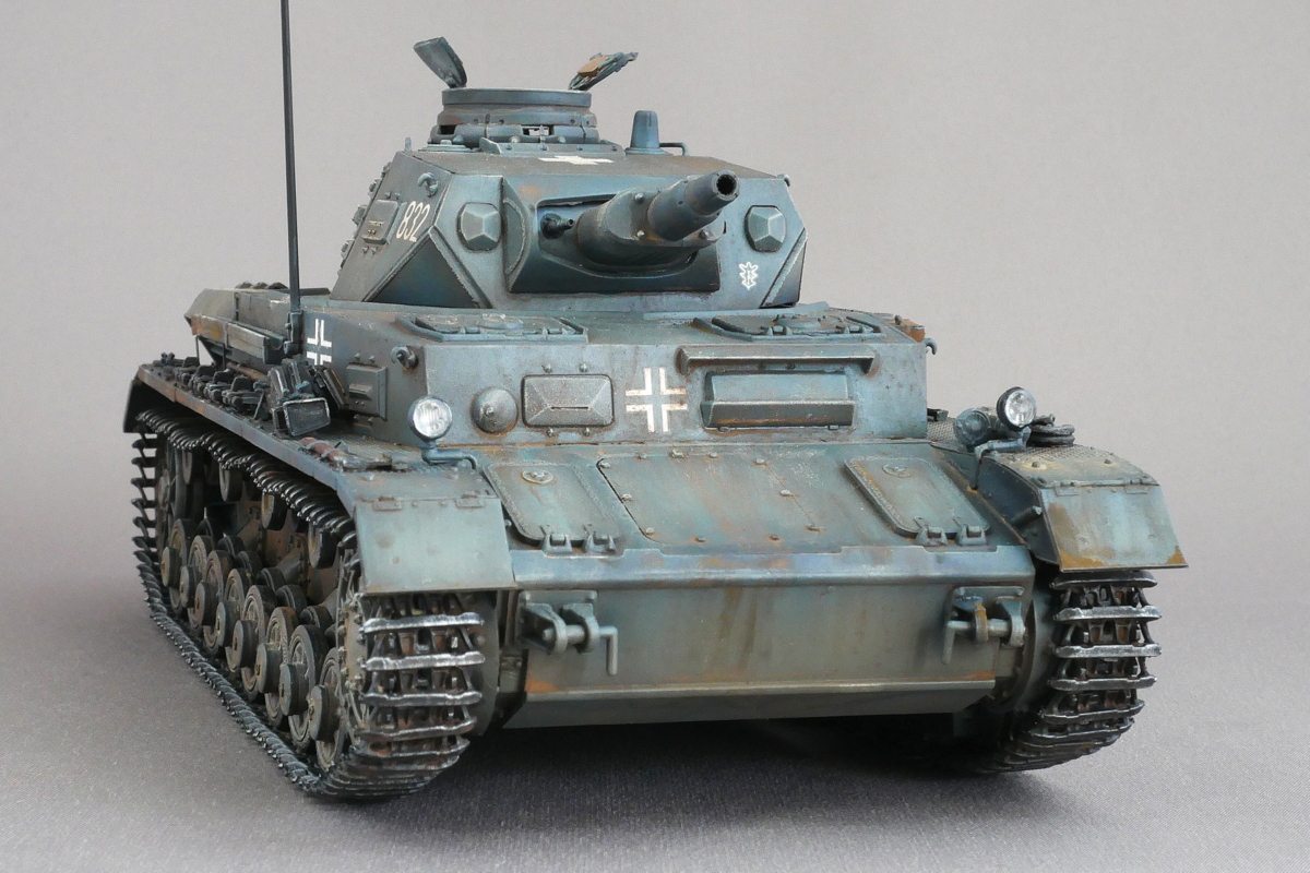IV号戦車C型 トライスター 1/35 完成写真マーキングは第1装甲師団