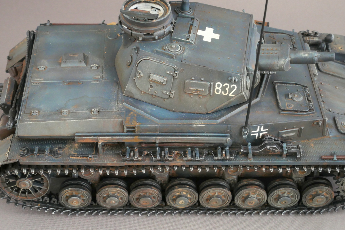 IV号戦車C型 トライスター 1/35 完成写真白い十字マーク