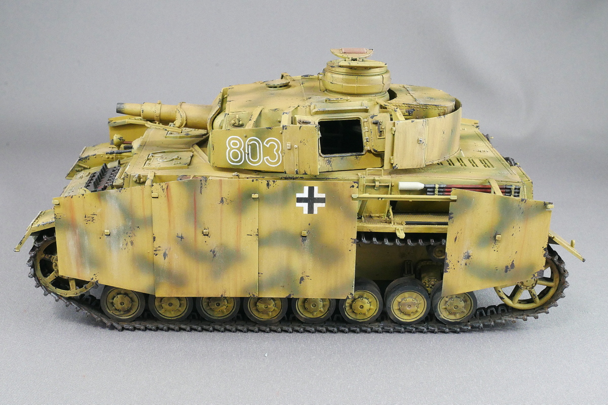 ドイツ軍 IV号戦車F1型 ボーダーモデル 1/35 プラモデル製作手順 組立と塗装 製作記 完成写真
