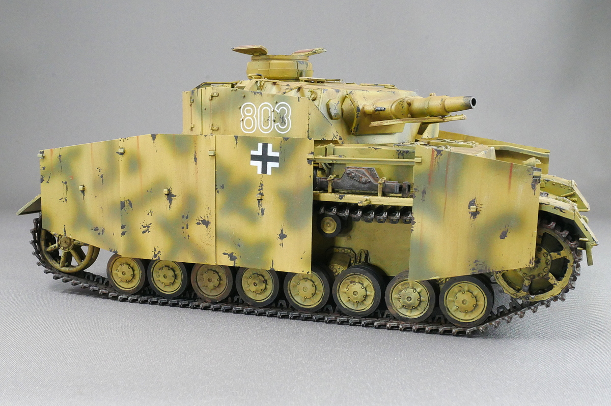 ドイツ軍 IV号戦車F1型 ボーダーモデル 1/35 プラモデル製作手順 組立と塗装 製作記 完成写真