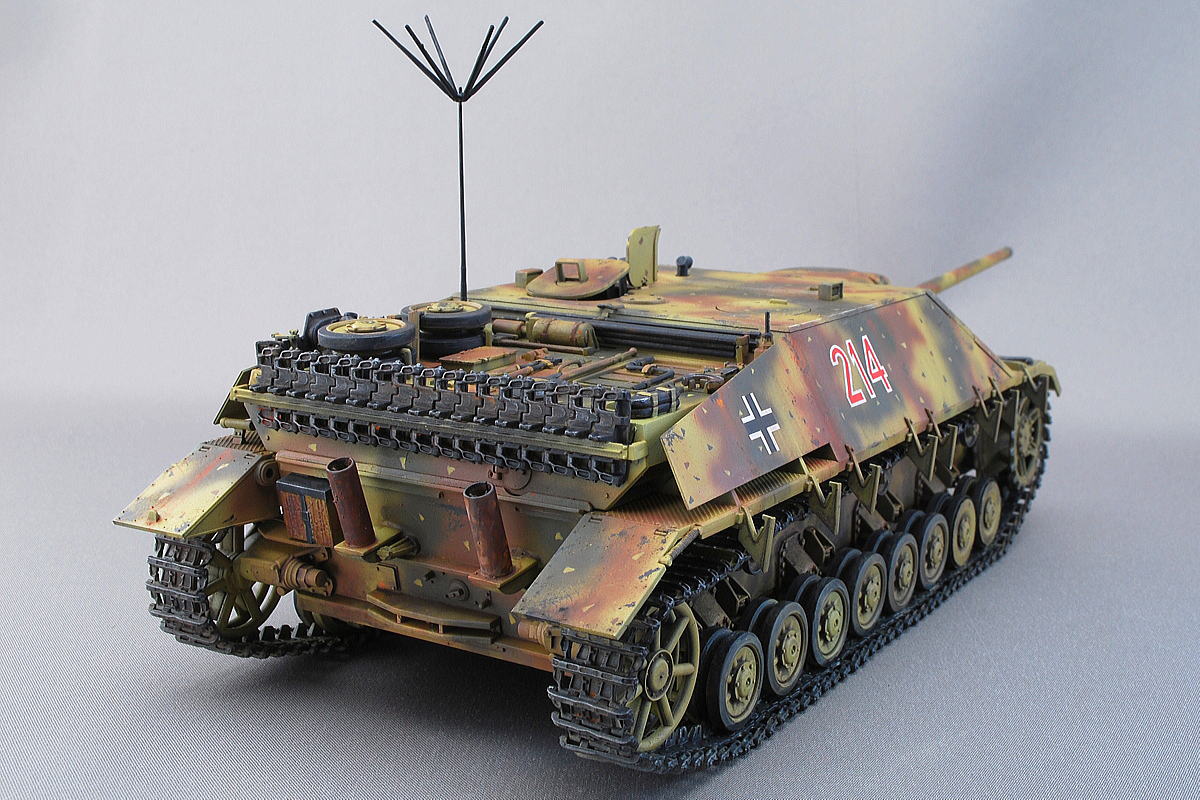 IV号駆逐戦車70 (V) ラング クレオス グンゼ産業 1/35 完成写真 組立と塗装