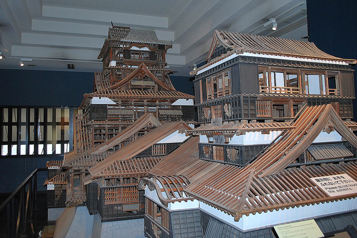 熊本城の木製の模型