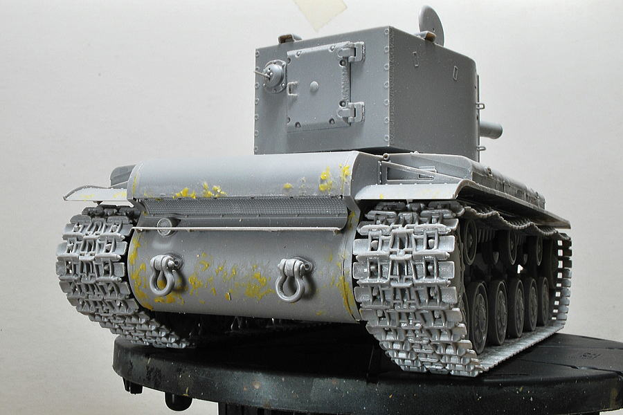 KV-2 ソビエト軍重戦車 トランペッター 1/35 組立と塗装・製作記・完成写真, プラモデル | 細密桃源郷