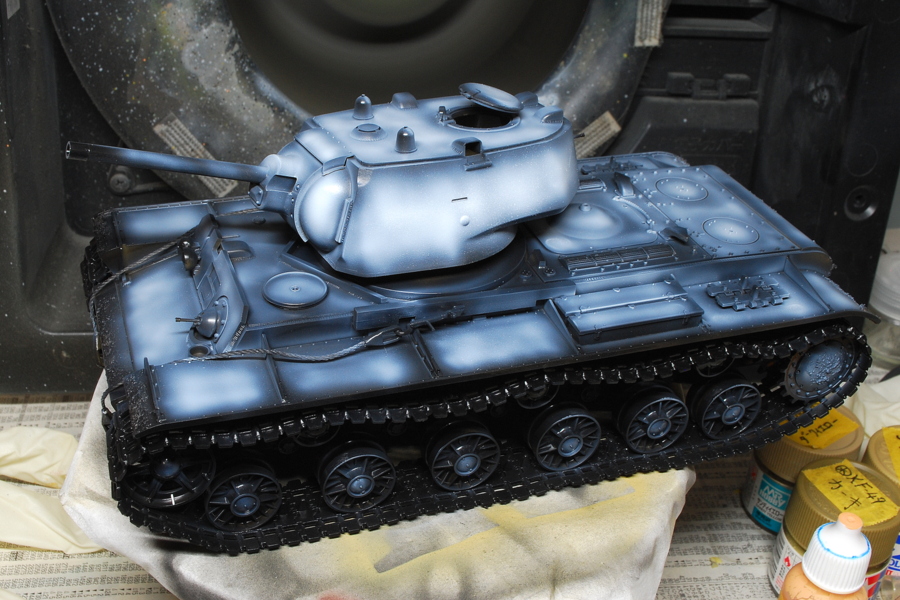 KV-1 C型 タミヤ 1/35 塗装
