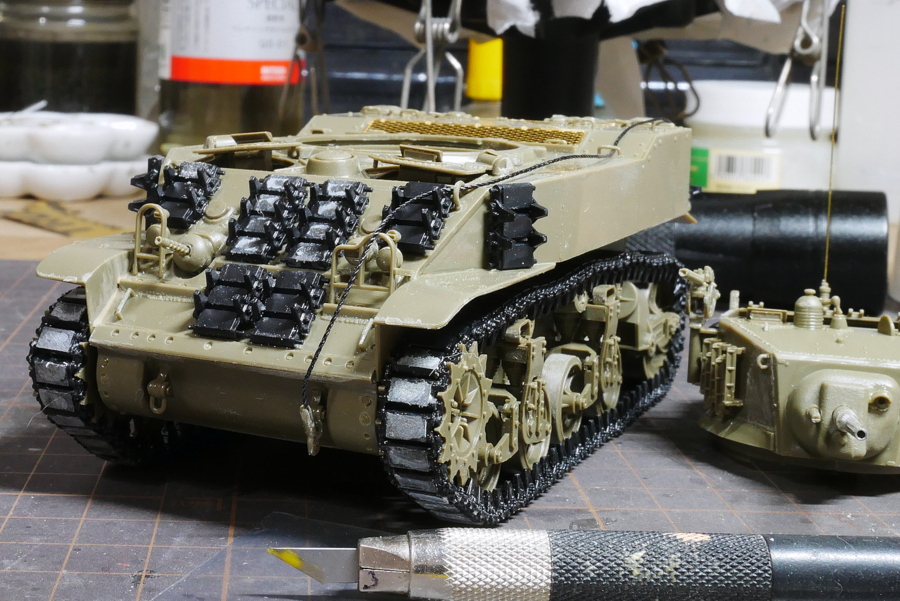 M5A1 スチュアート 米第3装甲師団 AFVクラブ 1/35 塗装
