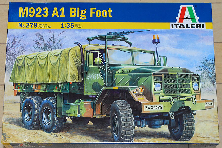 M923A1 ビッグフット 軍用貨物トラック イタレリ 1/35 箱絵 ボックスアート
