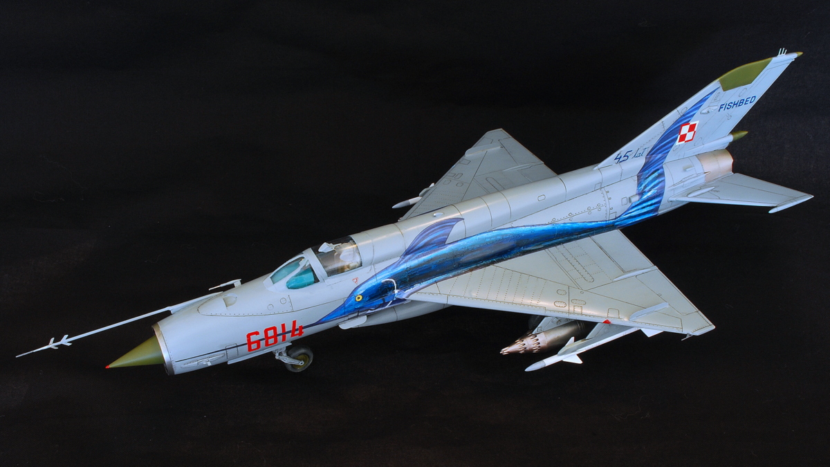 MiG-21MF アカデミー 1/48 完成写真 突起物が多い
